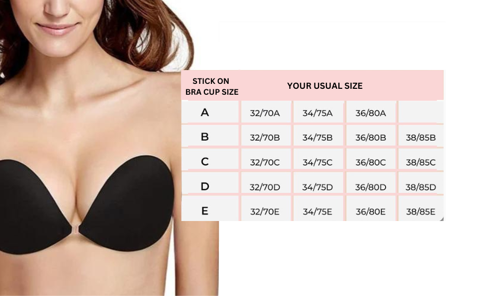 Adhesive Stick on Bra with Nipple Covers Set
