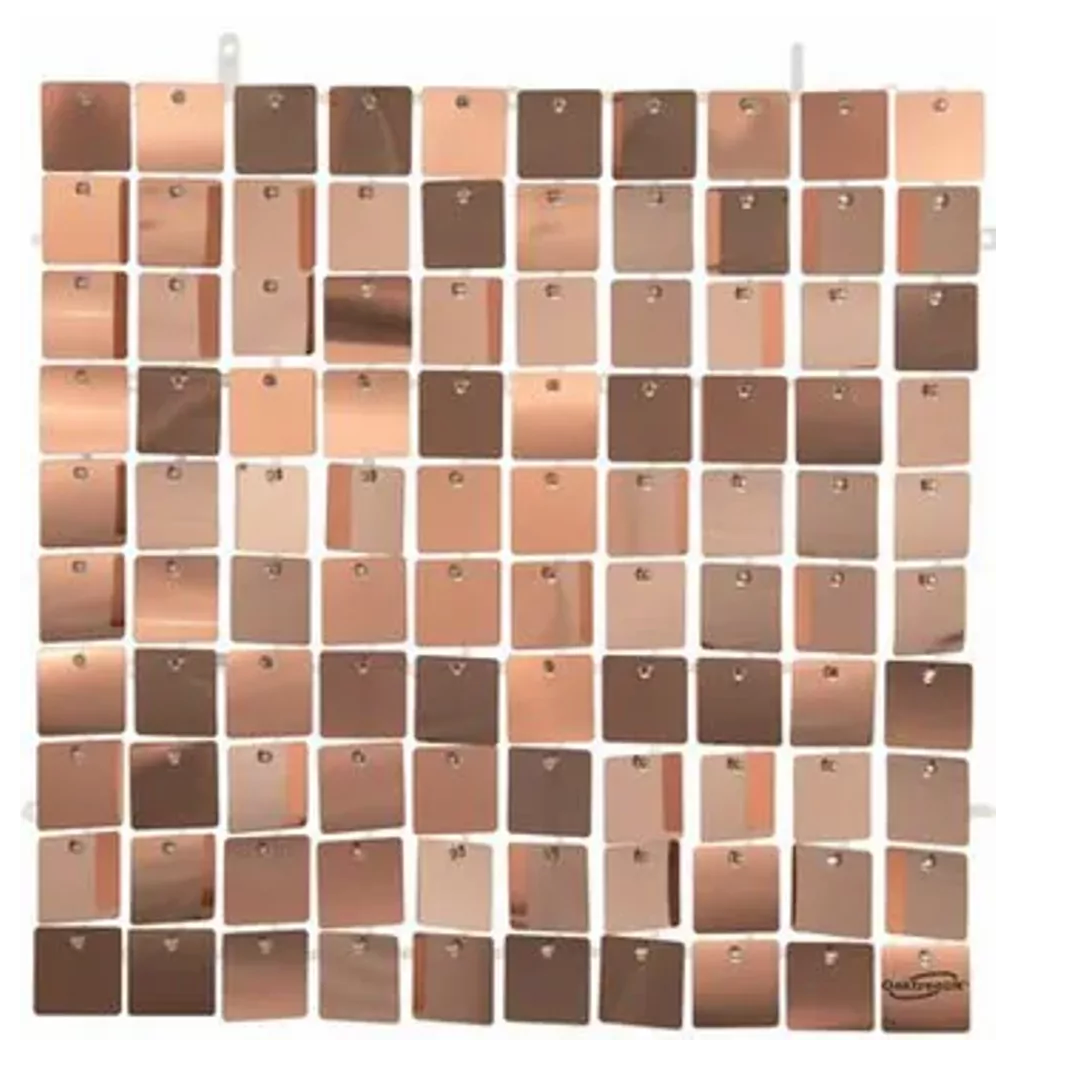 49 x Rose Gold Sequin Wall Panels for Home Event Beauty backdrop ( 7 foot )