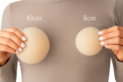 Cream Nipple Covers & Travel Case Set