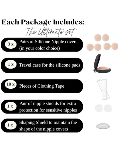 Brown Silicone Nipple Covers