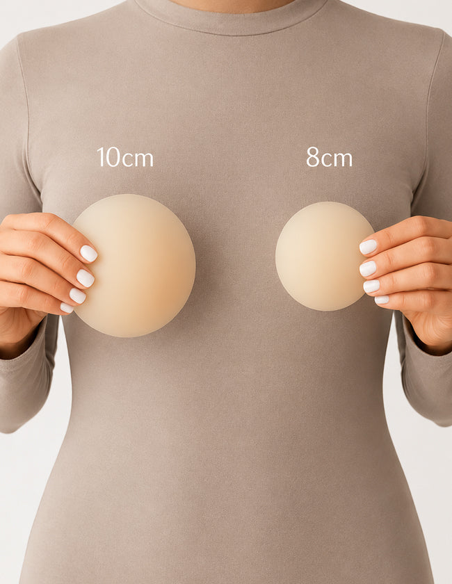Cream Nipple Covers & Travel Case Set