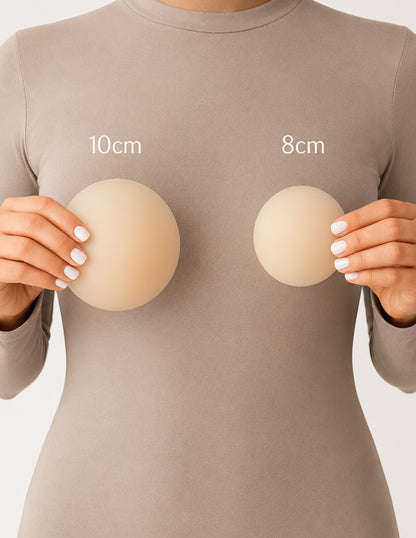 Cream Nipple Covers & Travel Case Set